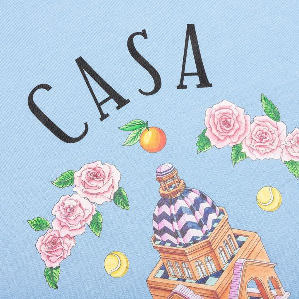 Casablanca Casa Way T-shirt Blauw