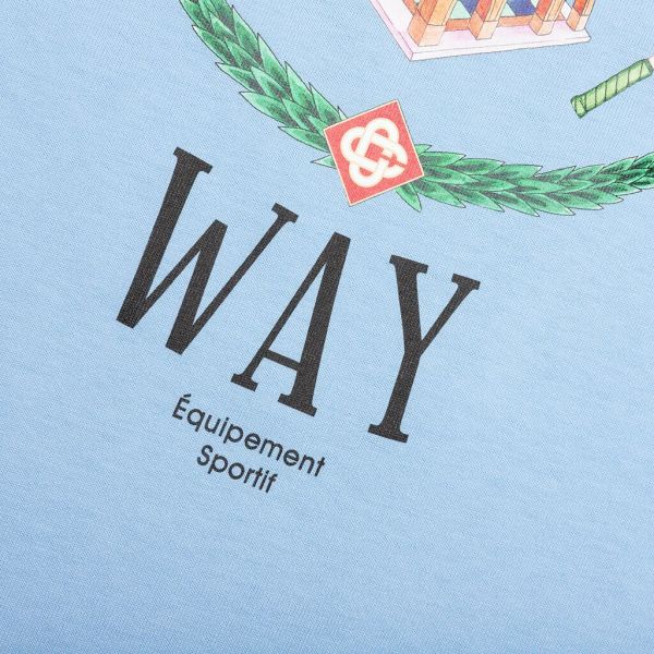 Casablanca Casa Way T-shirt Blauw