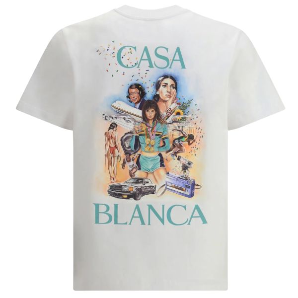 Casablanca Celebration Du Sport T-shirt Wit