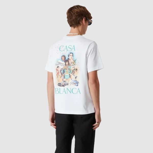 Casablanca Celebration Du Sport T-shirt Wit