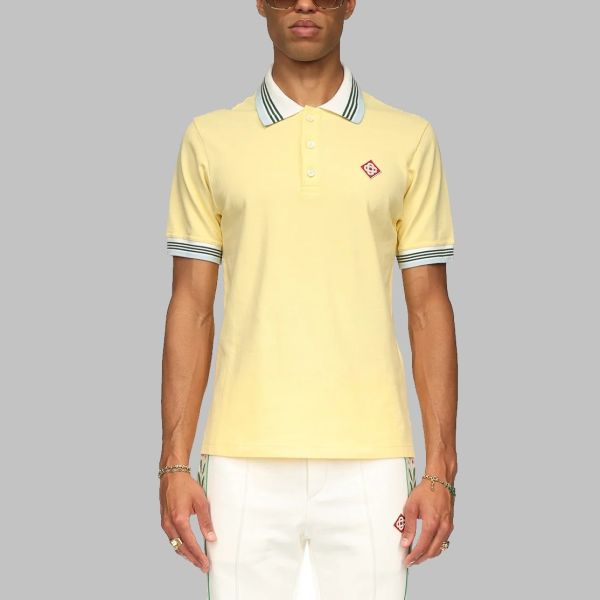 Casablanca Classic Pique Polo Geel