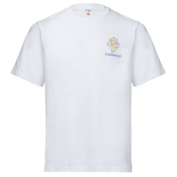 Casablanca Diamond Column T-shirt Wit