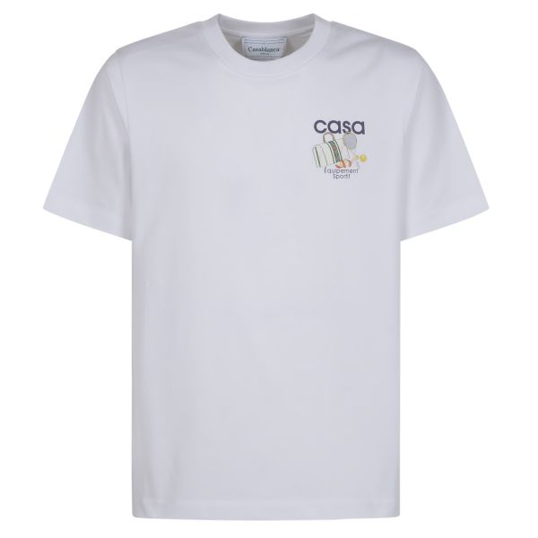 Casablanca Equipement Sportif T-shirt Wit