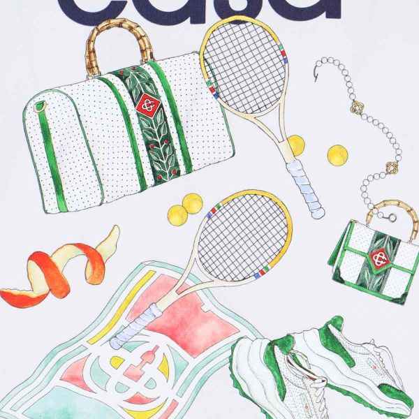 Casablanca Equipement Sportif T-shirt Wit