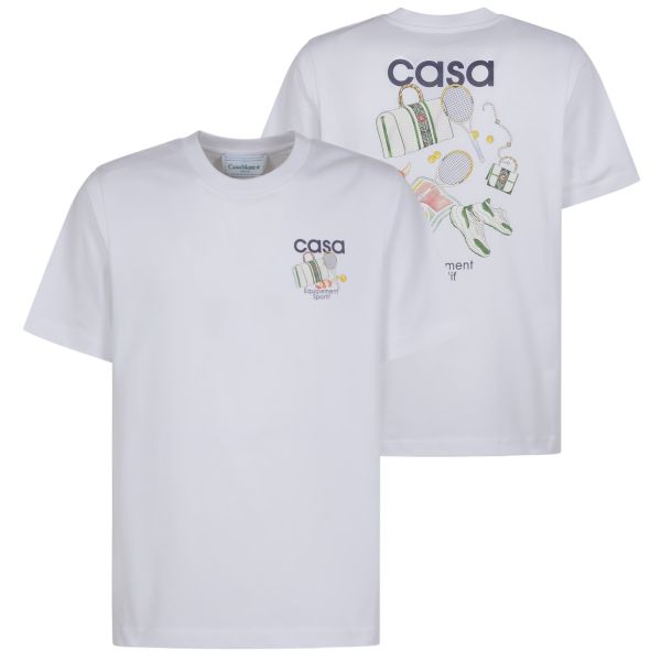 Casablanca Equipement Sportif T-shirt Wit