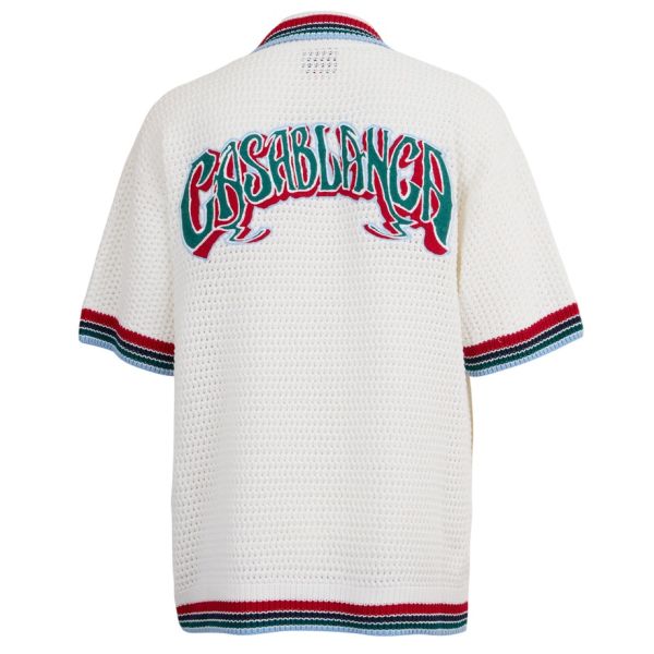 Casablanca Gothic Crochet Overhemd Wit