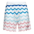 Casablanca Gradient Wave Crochet Korte Broek Wit