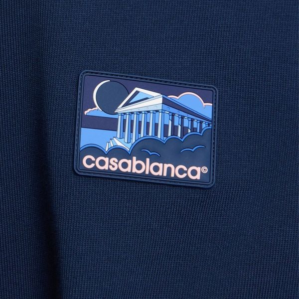 Casablanca Greek Temple T-shirt Navy