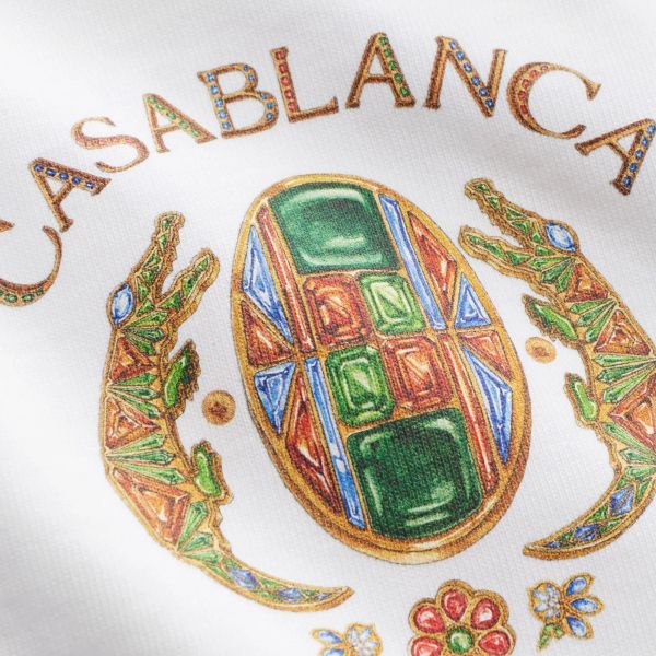 Casablanca Joyaux D'Afrique Tennis Club T-shirt Wit