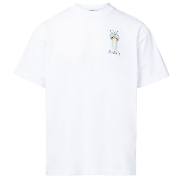 Casablanca La Colomne T-shirt Wit