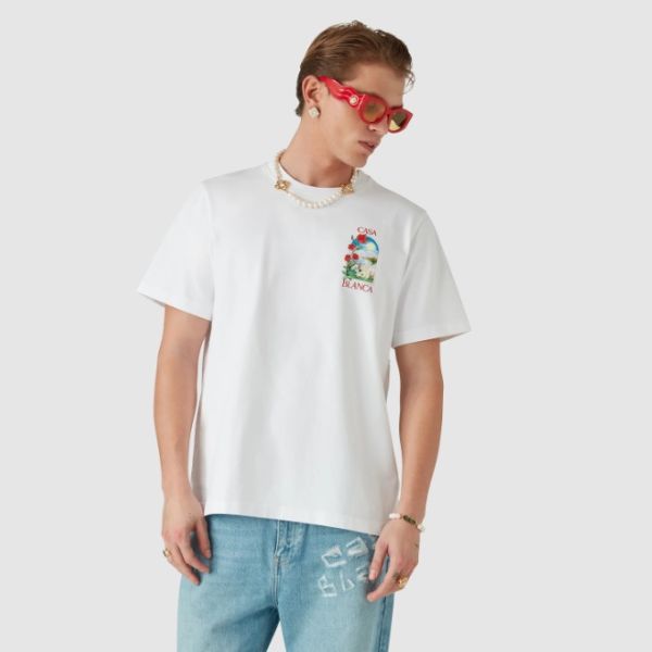 Casablanca La Days T-shirt Wit