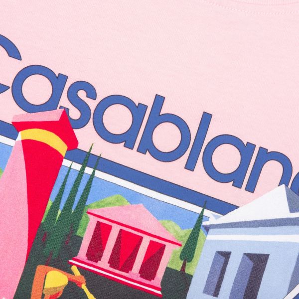 Casablanca La Joueuse T-shirt Roze