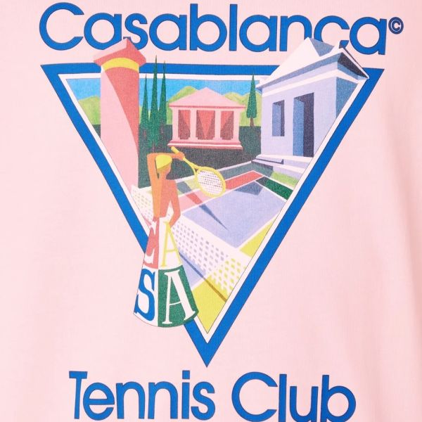 Casablanca La Joueuse T-shirt Roze