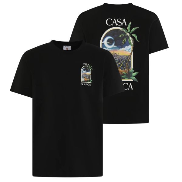 Casablanca La Nights T-shirt Zwart