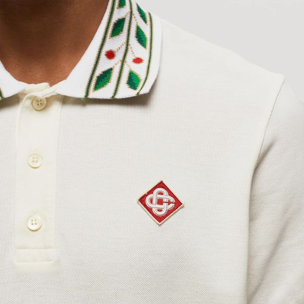 Casablanca Laurel Logo Polo Wit
