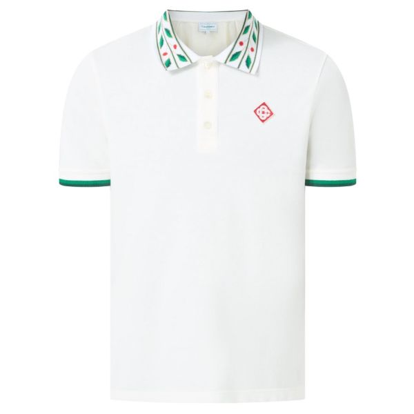 Casablanca Laurel Logo Polo Wit