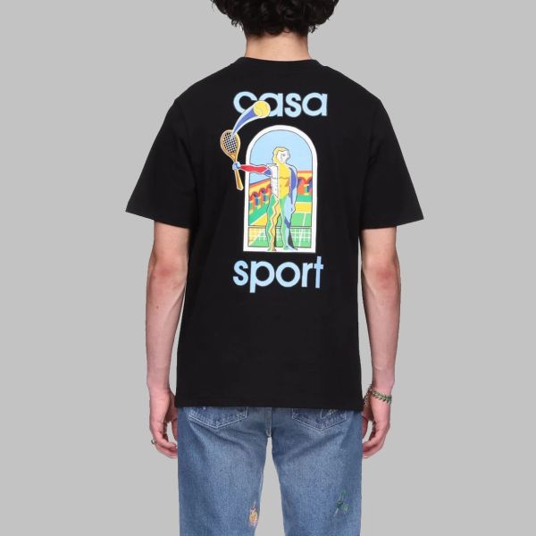 Casablanca Le Jeu Colore T-shirt Zwart