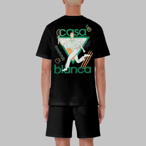 Casablanca Le Jeu T-shirt Zwart