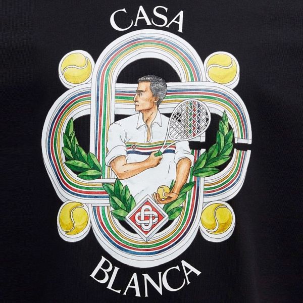 Casablanca Le Joueur T-shirt Zwart