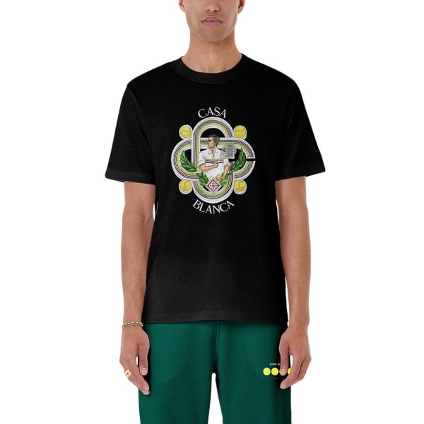 Casablanca Le Joueur T-shirt Zwart