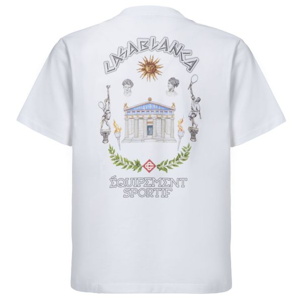 Casablanca Le Temple Du Sport T-shirt Wit