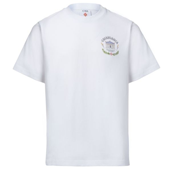 Casablanca Le Temple Du Sport T-shirt Wit