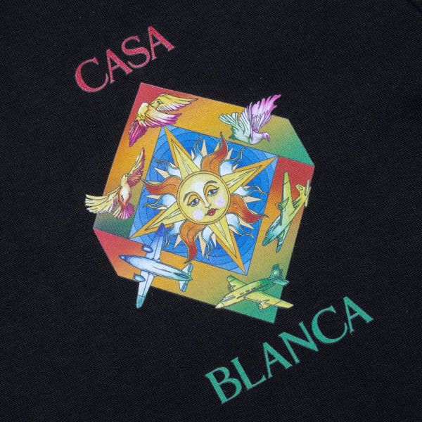 Casablanca Les Elements T-shirt Zwart