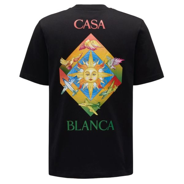 Casablanca Les Elements T-shirt Zwart