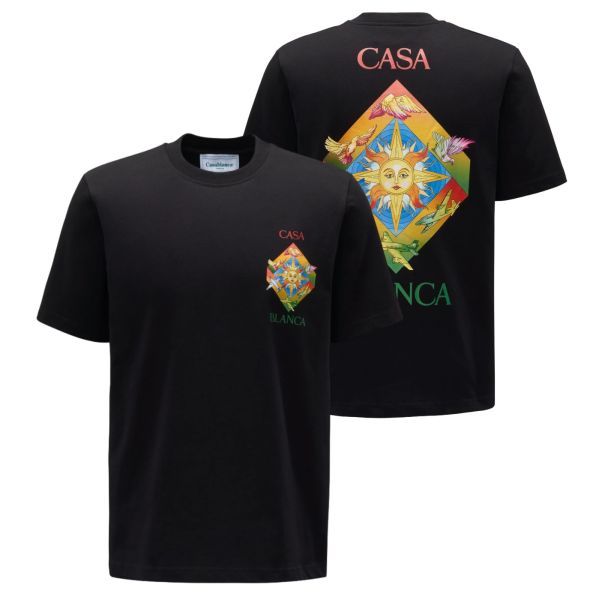 Casablanca Les Elements T-shirt Zwart