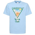Casablanca Metaphysical Tennis Icon T-shirt Licht Blauw