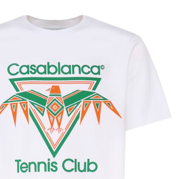 Casablanca Playful Eagle T-shirt Wit