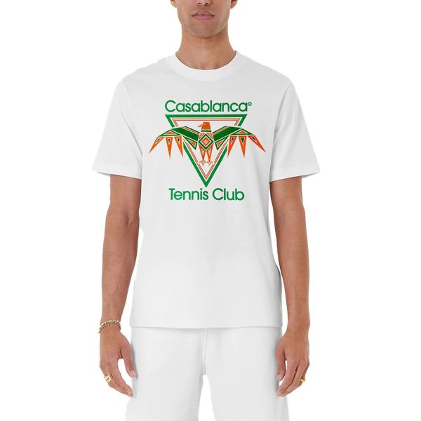 Casablanca Playful Eagle T-shirt Wit