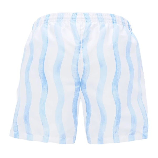 Casablanca Stripe Wave Zwembroek Wit/Blauw