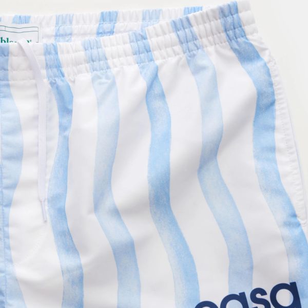 Casablanca Stripe Wave Zwembroek Wit/Blauw