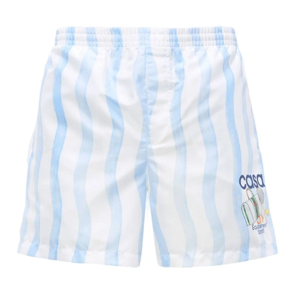 Casablanca Stripe Wave Zwembroek Wit/Blauw