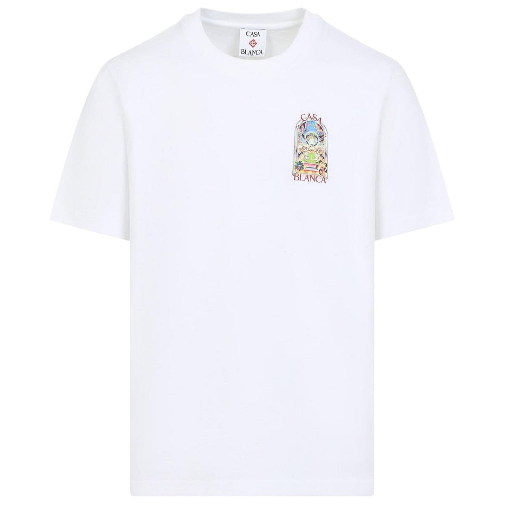Casablanca Tennis Landscape T-shirt Wit