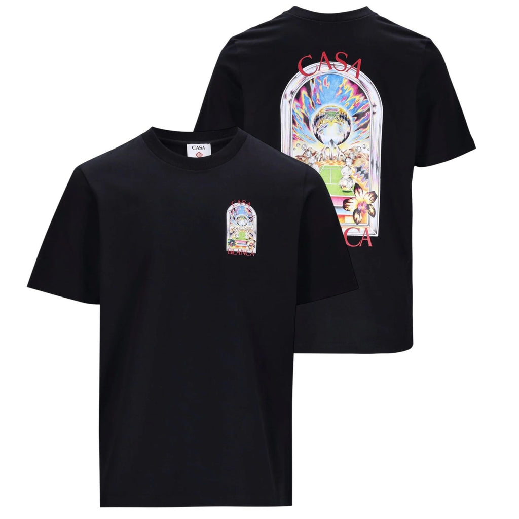 casablanca-tennis-landscape-t-shirt-zwart