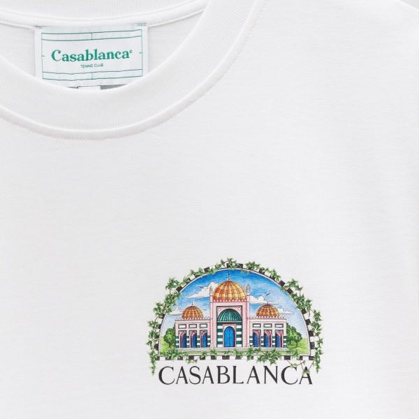 Casablanca Vue De Damas T-shirt Wit