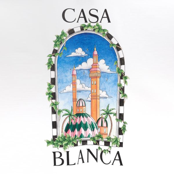 Casablanca Vue De Damas T-shirt Wit