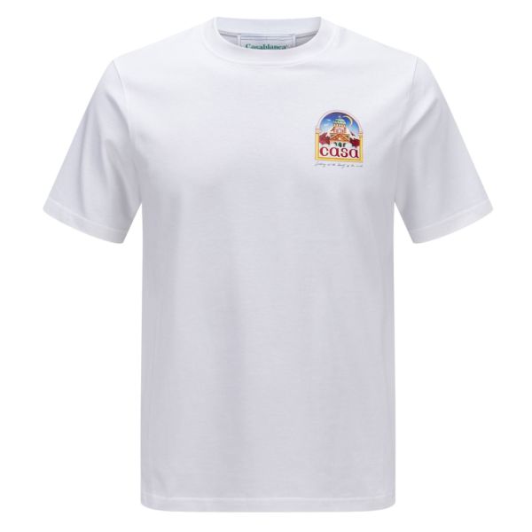 Casablanca Vue De L'Arche T-shirt Wit