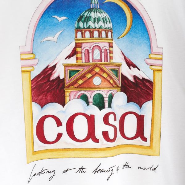 Casablanca Vue De L'Arche T-shirt Wit