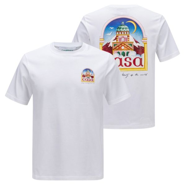 Casablanca Vue De L'Arche T-shirt Wit