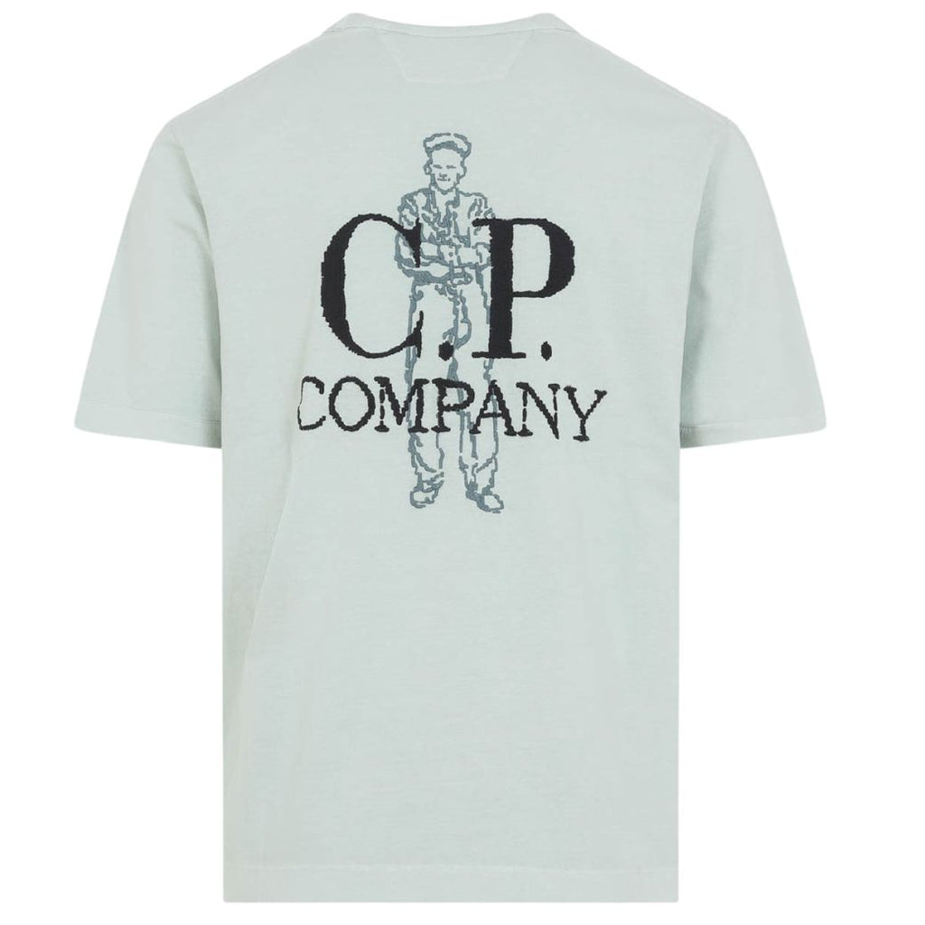 CP Company 1020 Embroidery T-shirt Licht Blauw