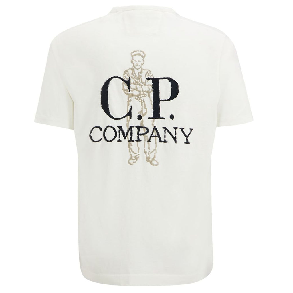 CP Company 1020 Embroidery T-shirt Wit
