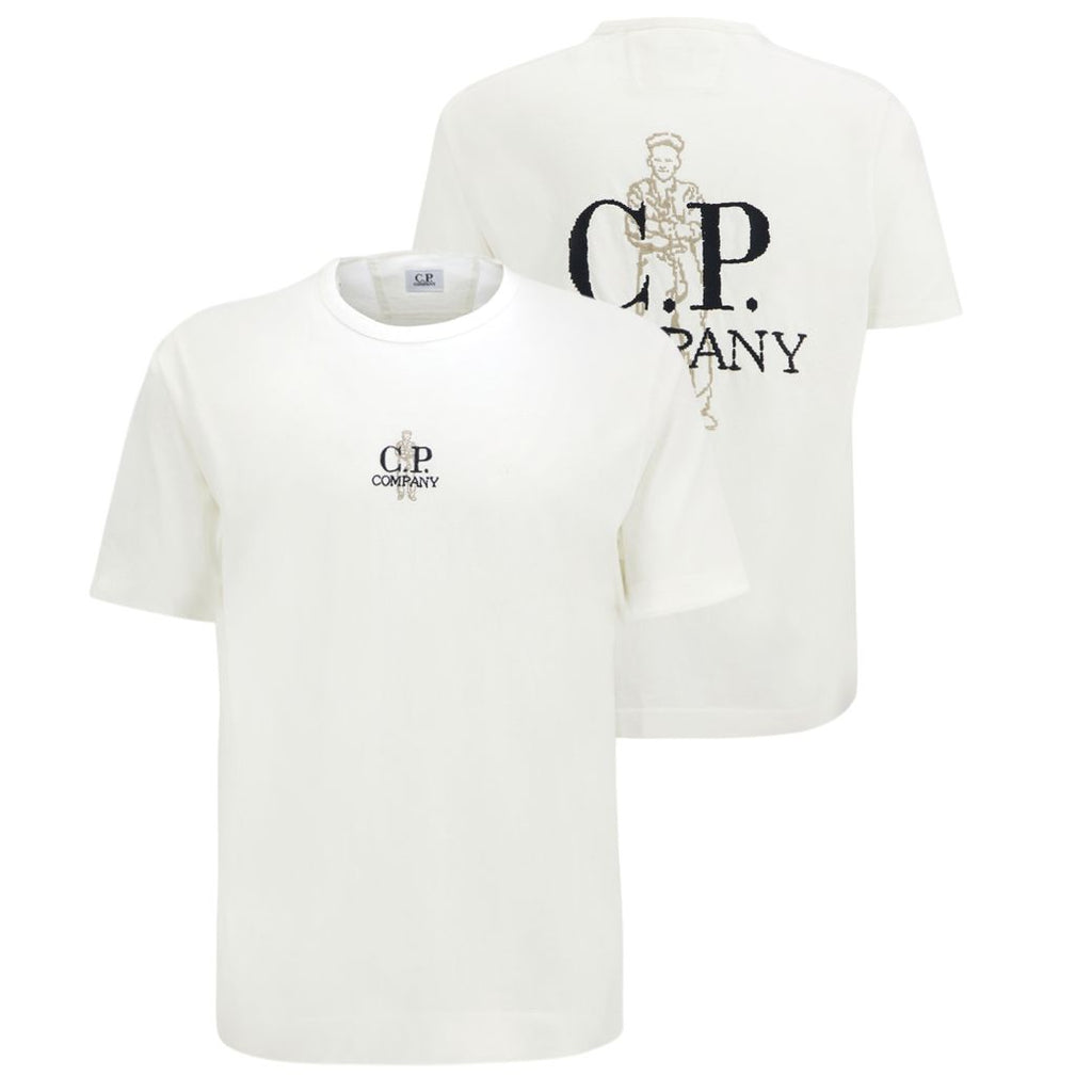 CP Company 1020 Embroidery T-shirt Wit
