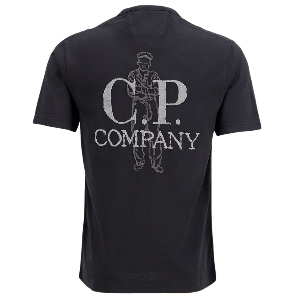 CP Company 1020 Embroidery T-shirt Zwart