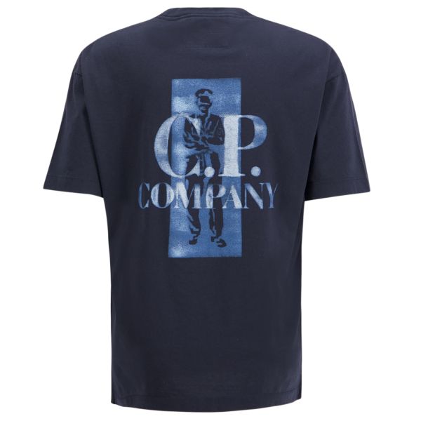 CP Company Comfort Logo T-shirt Navy
