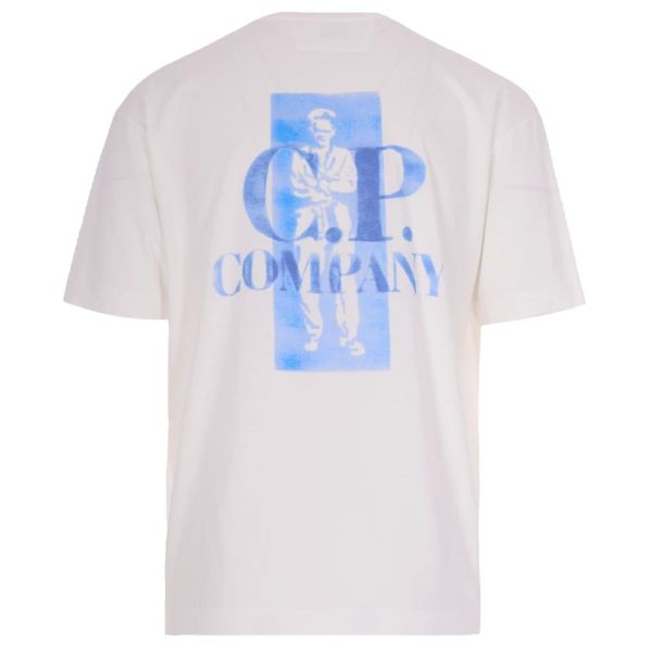 CP Company Comfort Logo T-shirt Wit