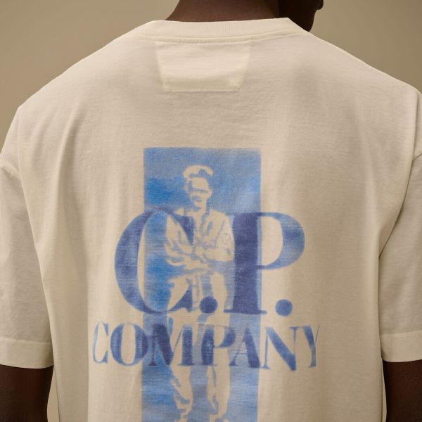 CP Company Comfort Logo T-shirt Wit