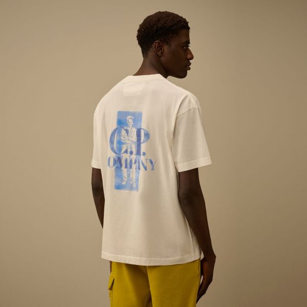 CP Company Comfort Logo T-shirt Wit